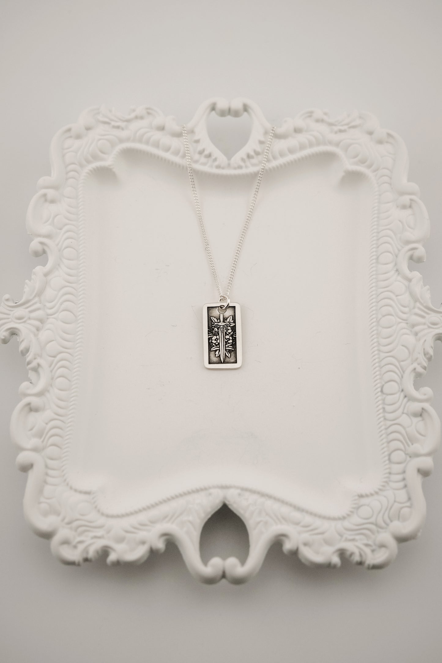 Necklace, Engraved Sword 2 Necklace (Medium)