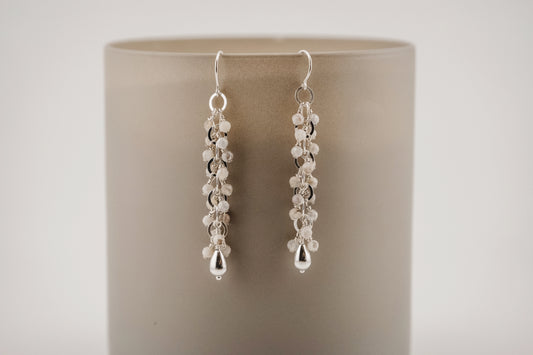 Earrings, Laguna Lace Agate Waterfall Dangle Earrings