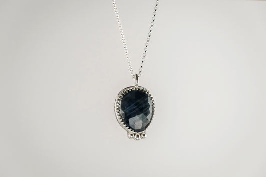 Necklace, Natural Sapphire Necklace