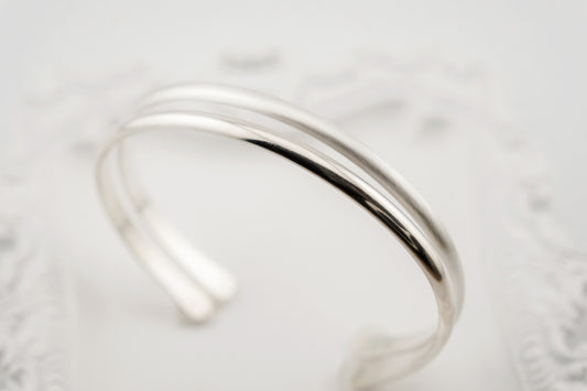Bracelet, Sterling Silver "Shine" Cuff