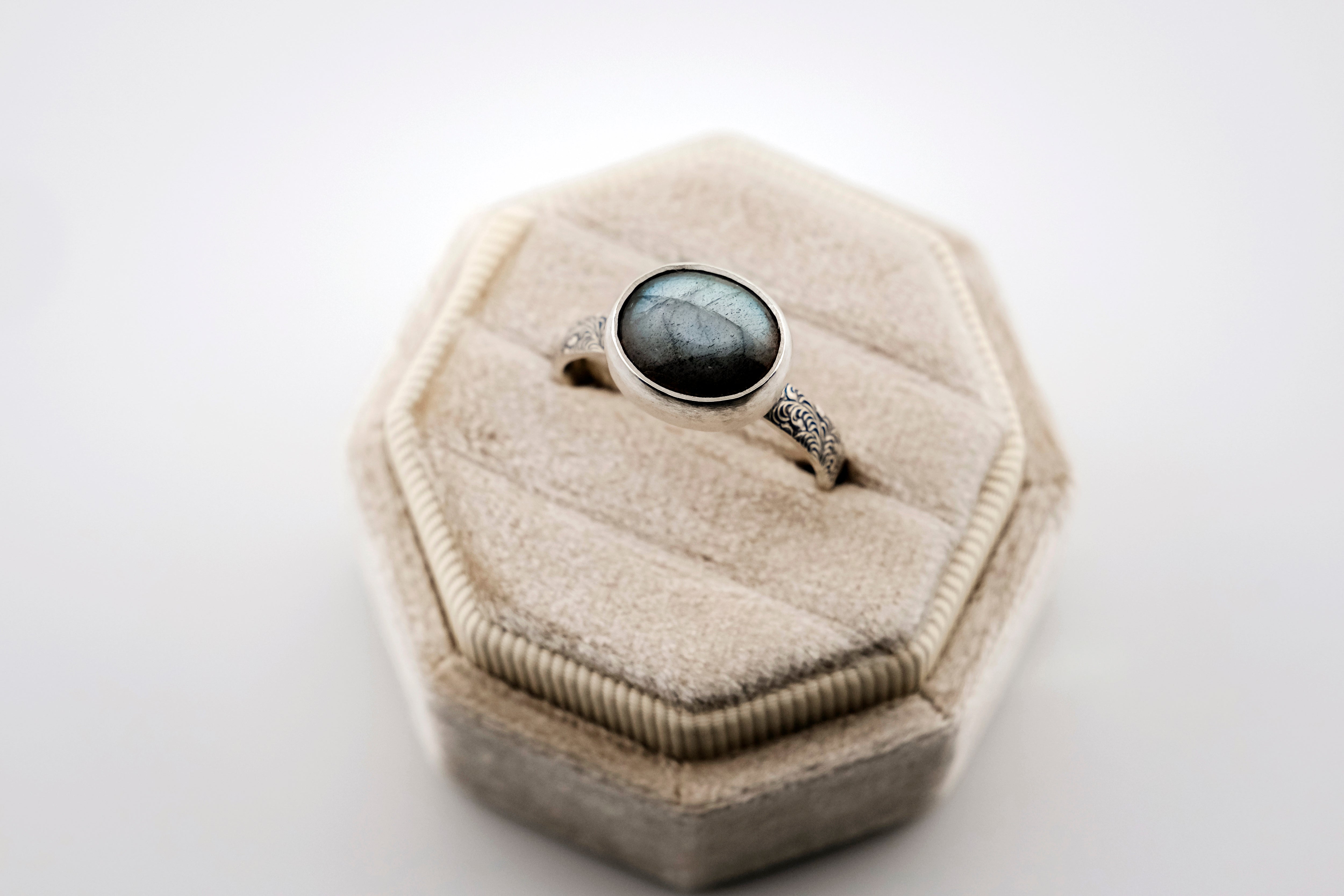 Sterling Silver and Labradorite Cabochon Ring – Cathy Ward Jewelry