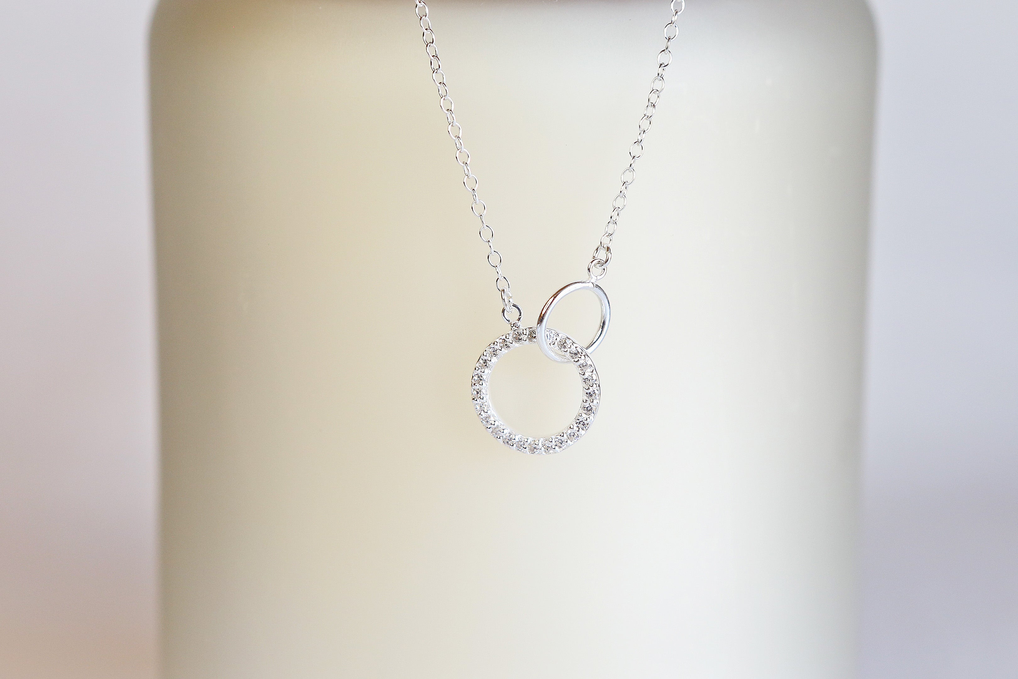 Silver and Cubic Zirconia Infinity Necklace | Cathy Ward Jewelry