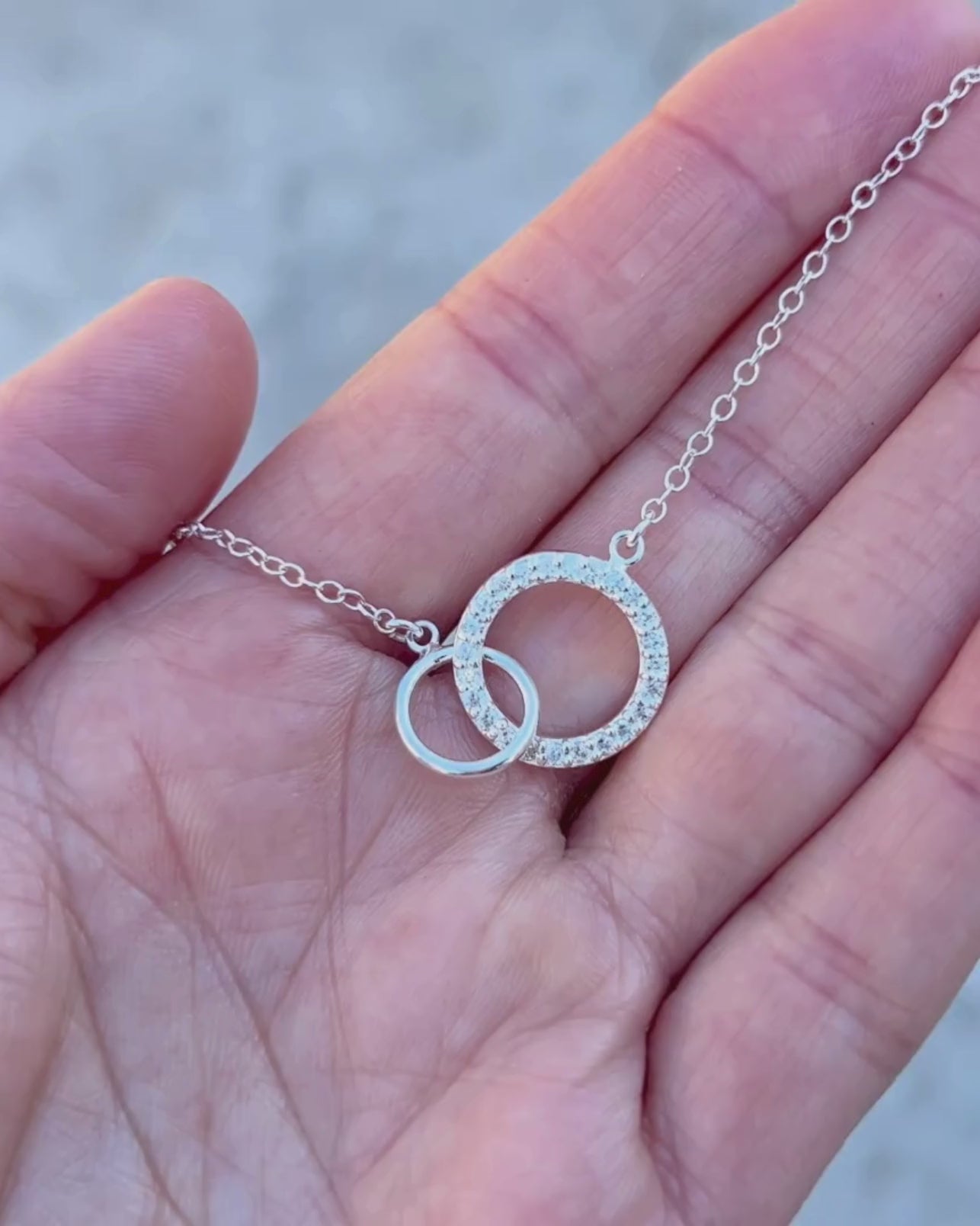 Silver and Cubic Zirconia Infinity Necklace | Cathy Ward Jewelry Silver and Cubic Zirconia Infinity Necklace | Cathy Ward Jewelry